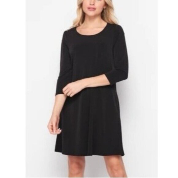 Michael Kors Dress XL Extra Large Black Stretch Jersey Career Church Washable - Picture 1 of 11